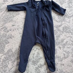 Classic Navy Kids Footed One Piece